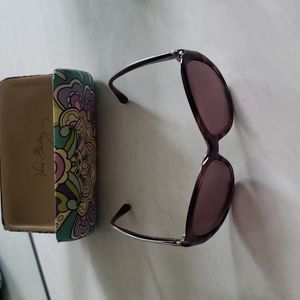Vera Bradley Anna sunglasses and case